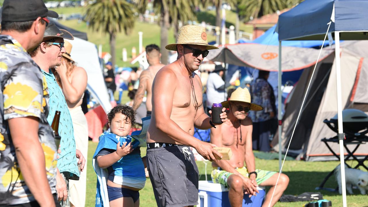 Punters celebrate New Year’s Eve at Eastern Beach, Geelong.