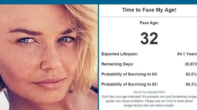 But 27-year-old Lara Bingle looks five years older at 32.