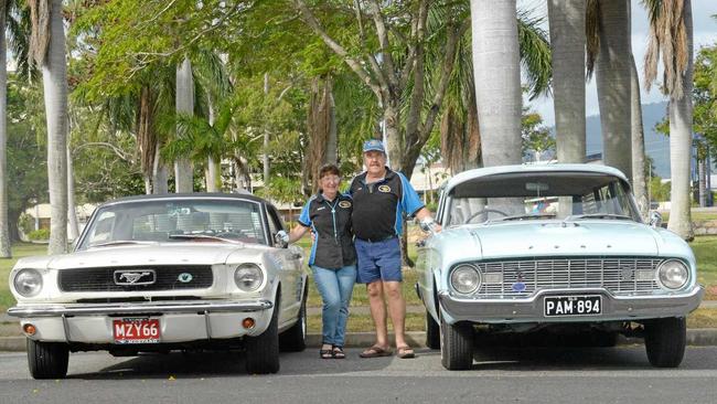 MOTOR HEADS: Annette and Merv Ferguson of the Early Falcon Car Club of Qld Rockhampton chapter. Picture: Jann Houley