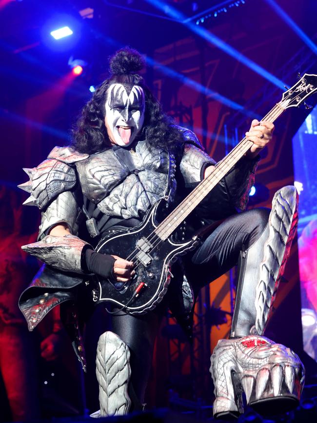 KISS play the Brisbane Entertainment Centre. Picture: Steve Pohlner