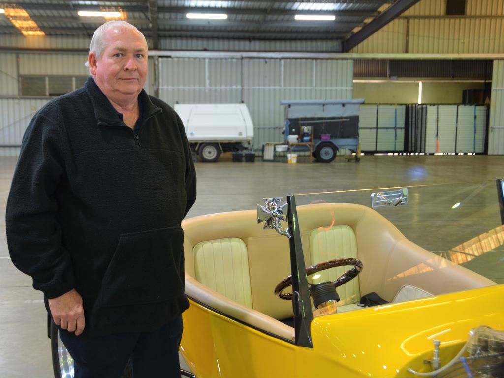 Enjoying the 2023 Toowoomba Antique Collectable Fair and Car Show is Darryl Mitchell. Picture: Rhylea Millar