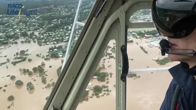 Rescue crews in mercy missions above Gympie and Bundaberg