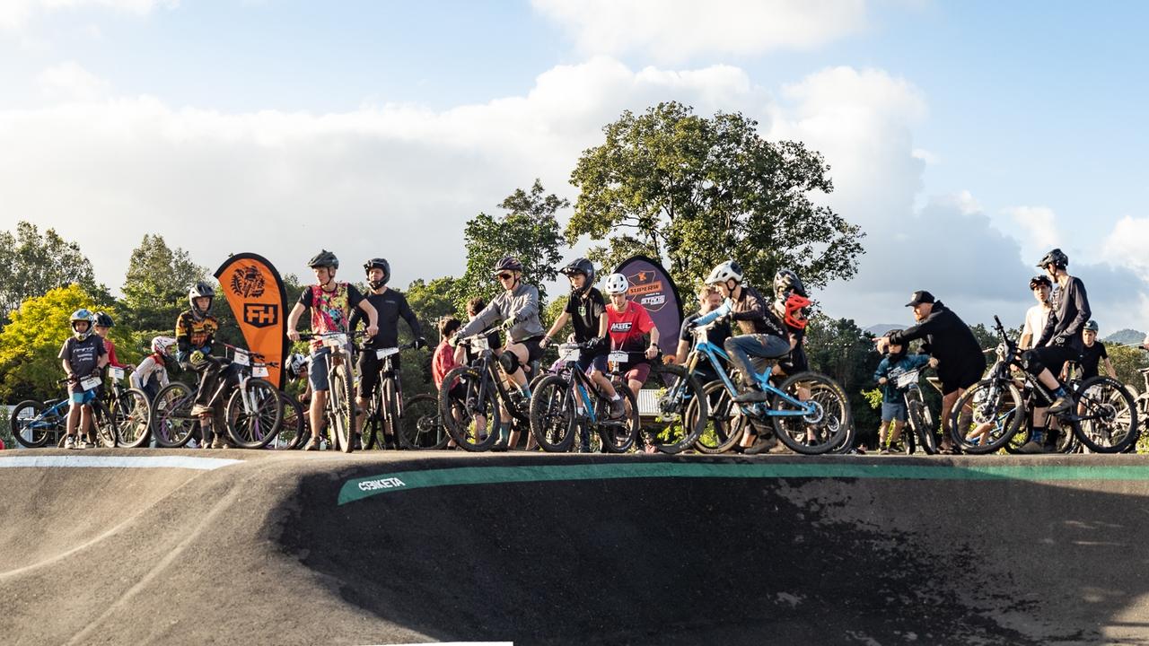 Mountain bike riders from across Australia descended on the Pioneer Valley at the weekend for the inaugural Rocky Trail Entertainment Fox Superflow at Finch Hatton in July, 2024. Picture: Rocky Trail Entertainment