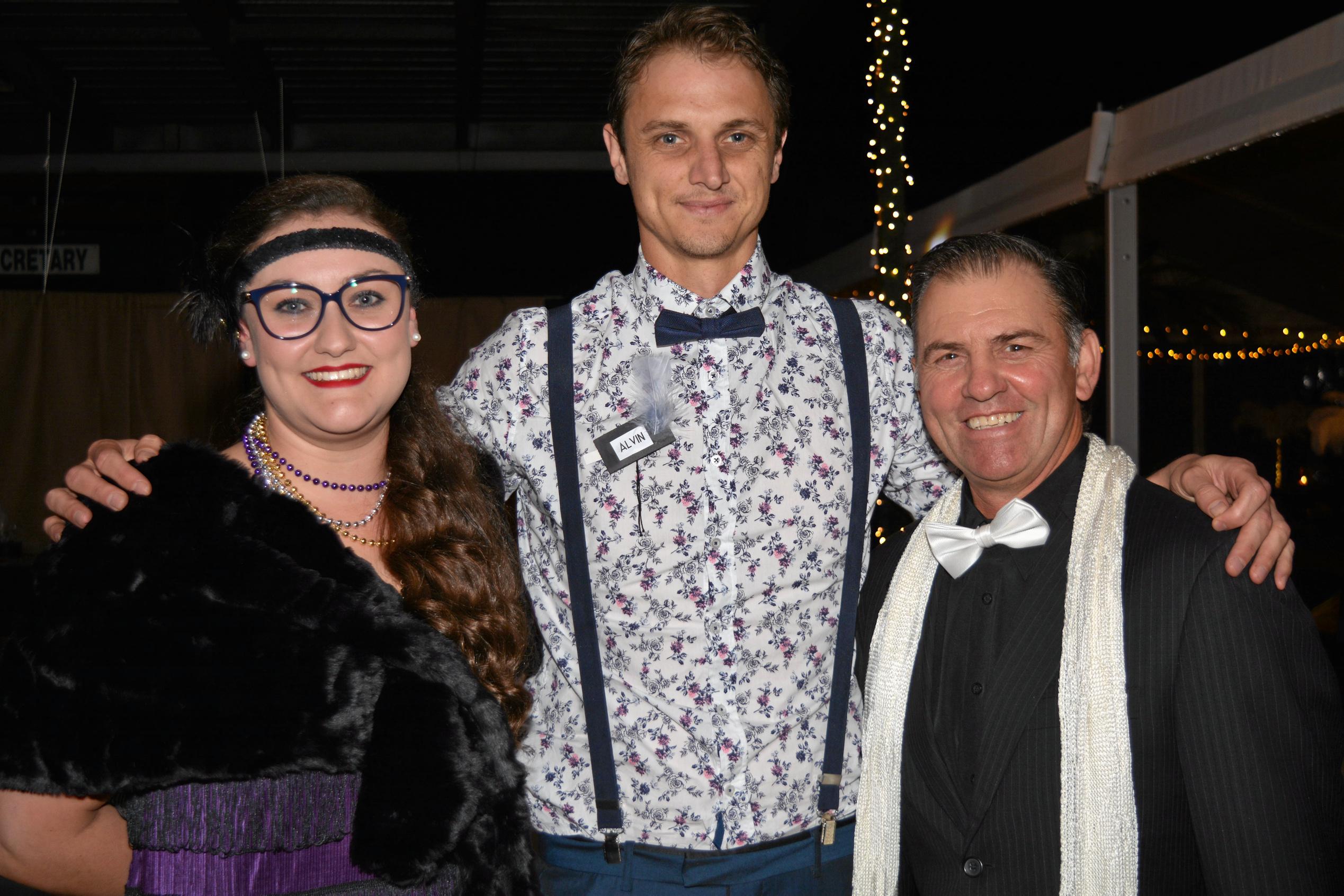 Gatton, Gatsby Fundraiser for Brooke Kirkwood, Kellie Twidale, Pieter Van Derkooij, Ray Keepence. Picture: Meg Bolton