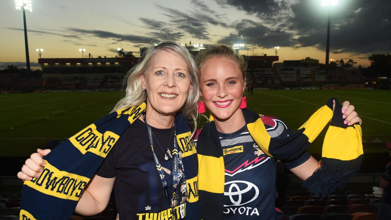 Socials from the North Queensland Cowboys v Parramatta Eels NRL game from 1300 Smiles Stadium. Lesley and Tiarna Tarlowski. Picture: Zak Simmonds