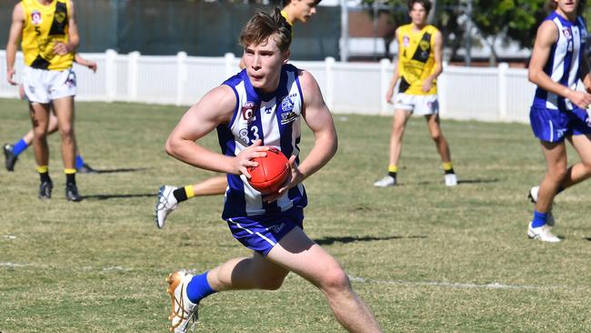 Mt Gravatt player Seth CoombsQAFL footy colts between Mt Gravatt and LabradorSaturday May 6, 2023. Picture, John Gass