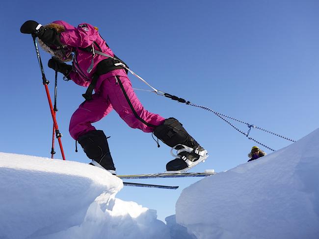 What really worries Mumm is fissures in the ice. Picture: Australian Geographic