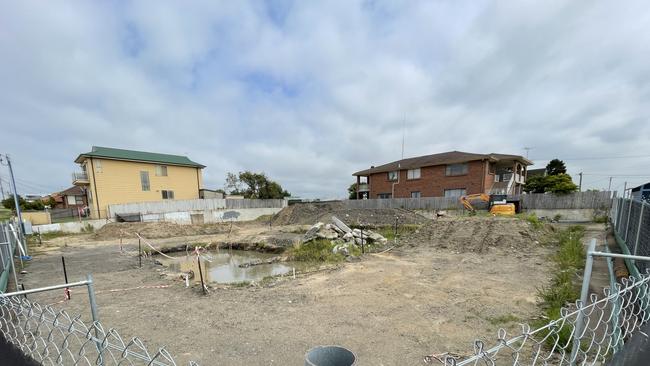 The empty lot on the corner of Flagstaff Road and Lake Ave used to be a petrol station. Picture: Dylan Arvela