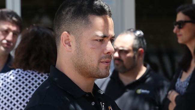 Gold Coast Titans player Jarryd Hayne paid a visit speaking with Robina High School students. Picture by Scott Fletcher