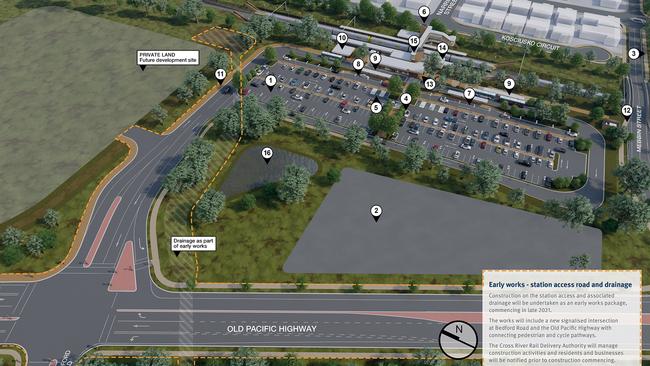 Plans for the new Pimpama heavy rail station on land the State paid $10.23m for.