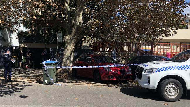 Emergency services raced to Bondi Beach after reports a person has been stabbed. Picture: Anton Rose