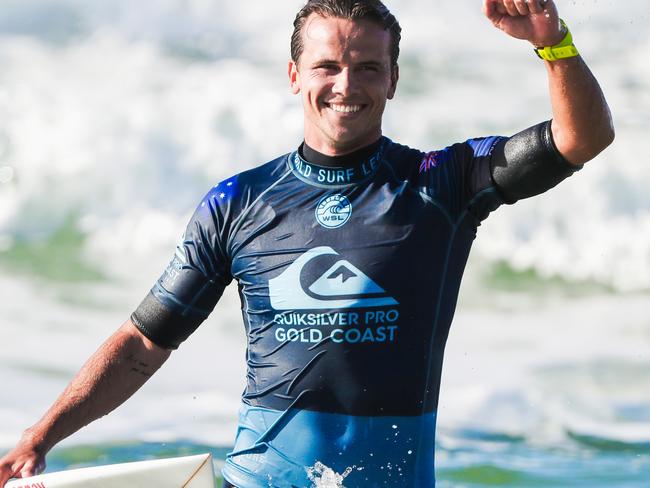 Julian Wilson after winning the Quiksilver Pro.