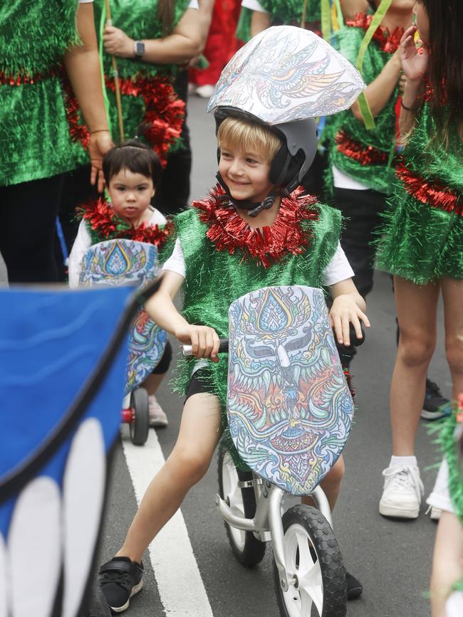 Thai Aussie Community Tasmania float. Hobart Christmas Pageant 2024. Picture: Nikki Davis-Jones