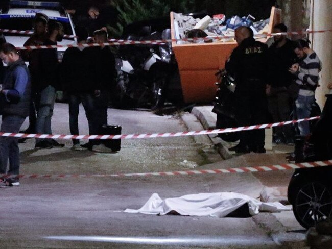 John Macris was shot dead outside his home in Athens. Picture: Protothema Greece