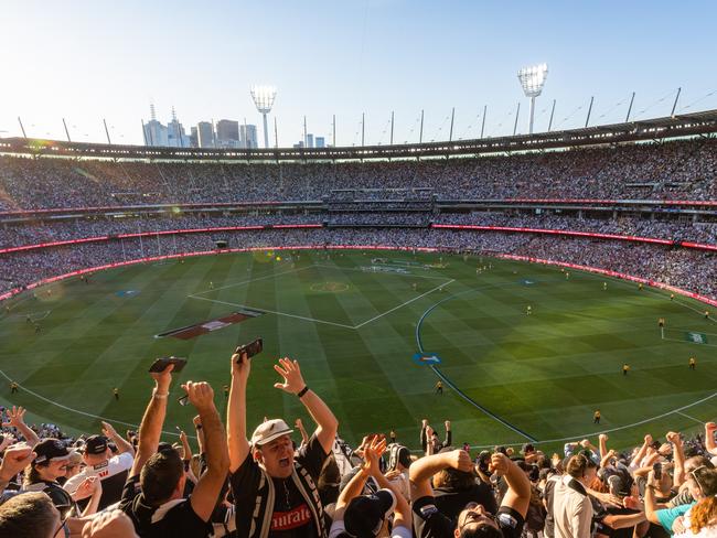 The Melbourne Storm are aspiring to fill the MCG on an NRL Grand Final day in the future, just like the AFL does. Picture: Jason Edwards