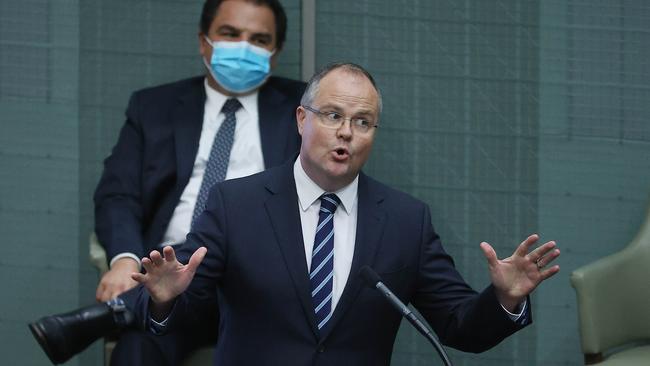 Fairfax MP Ted O’Brien makes heavy rail from Brisbane to Maroochydore an election issue. Picture: Gary Ramage