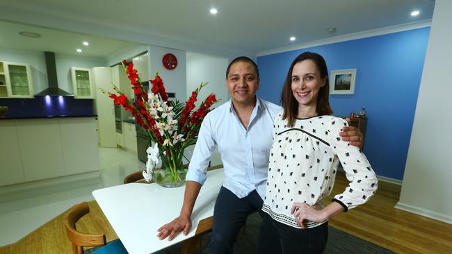 Bojana and Raul Portillo, vendors of a four-bedroom house in Miranda that sold for $1.5 million on the weekend in Sydney. Britta Campion