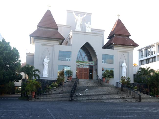 The outside of the Santo Fransiscus Xaverius church. Picture: Lukman S. Bintoro