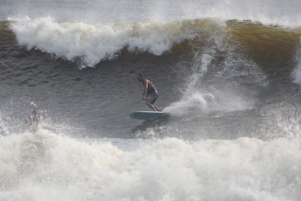Alexandra Headland gets good lefts and rights for longboarders and shortbaorders alike. Picture: Nicholas Falconer