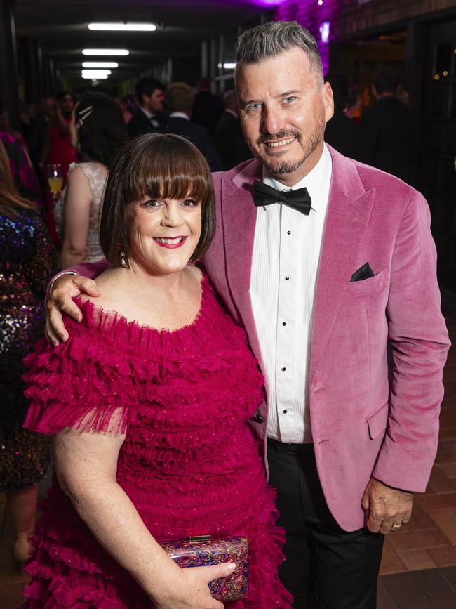 Naming rights sponsors Emma and Clayton Menyweather of Little Pig Consulting at the Business Excellence Awards at Rumours International, Saturday, October 19, 2024. Picture: Kevin Farmer