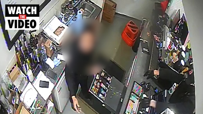 CCTV footage of Belair service station robbery