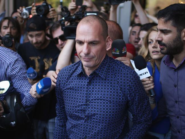 Resigned ... former Greek finance minister Yanis Varoufakis (pictured) quit at the request of PM Alexis Tsipras. Picture: Christopher Furlong/Getty Images