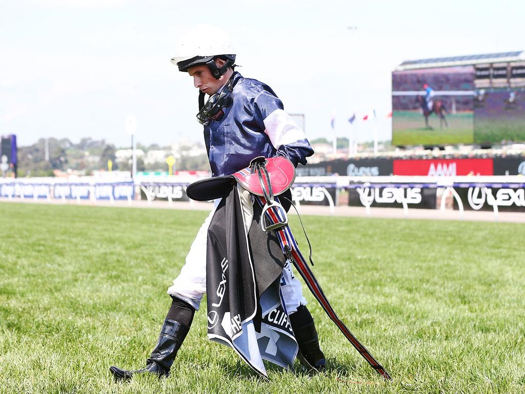 Ryan Moore looks dejected. (Photo by Michael Dodge/Getty Images)