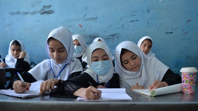 In the late 1990s, the Taliban imposed harsh restrictions on Afghan women, banning them from education and work, and prohibiting them from leaving home without a male guardian. Picture: AFP