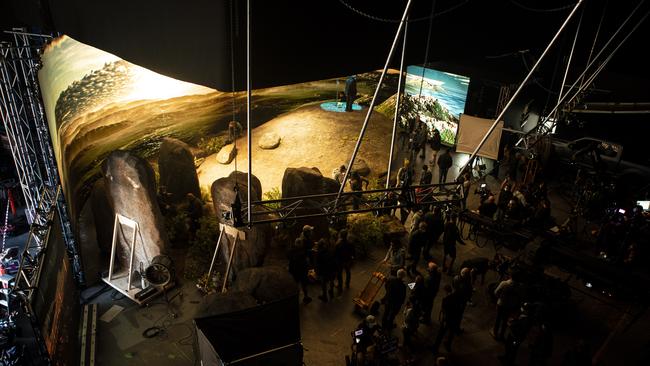 A shot of virtual La Brea production at Docklands Studio.