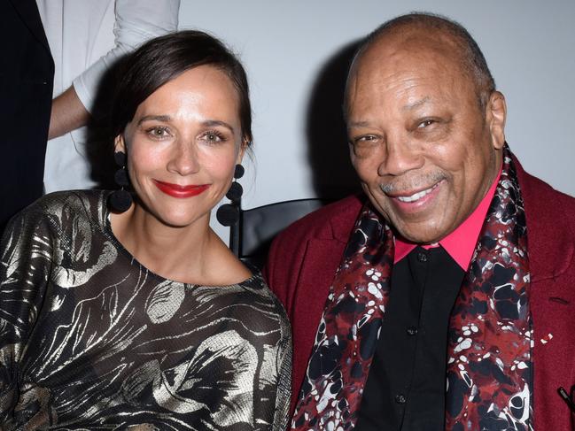 (FILE PHOTO) Musician and producer Quincy Jones who worked with Frank Sinatra, Michael Jackson and many others, dies aged 91. LOS ANGELES, CA - OCTOBER 07:  Rashida Jones and Quincy Jones attend the 2017 Los Angeles Dance Project Gala on October 7, 2017 in Los Angeles, California.  (Photo by Vivien Killilea/Getty Images for L.A. Dance Project)