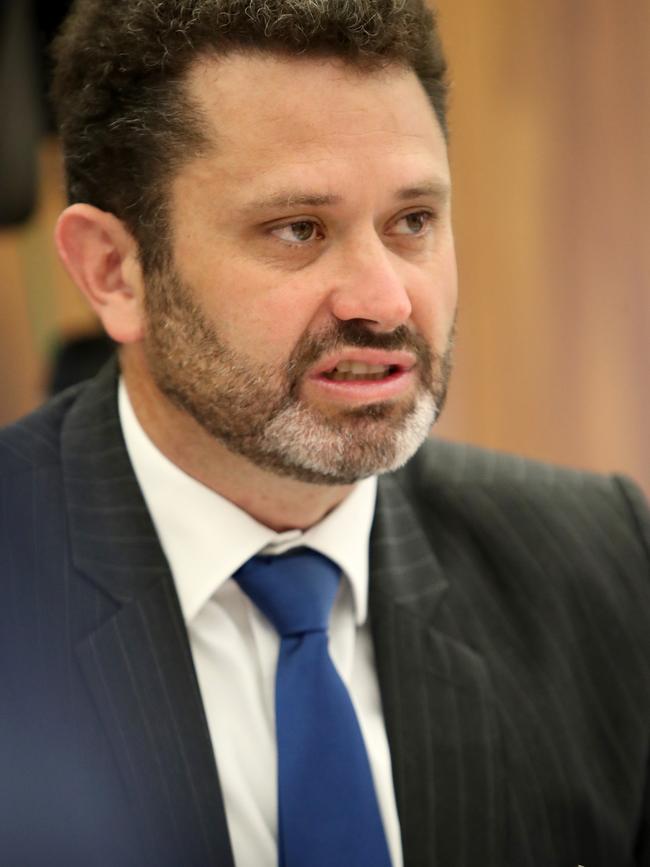 Opposition justice spokesman Kyam Maher. Picture: Kelly Barnes.