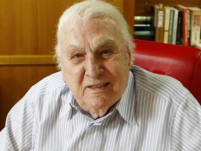 Talkback Radio Icon John Laws in his 2SM studio in Pyrmont. His new Biography is called 