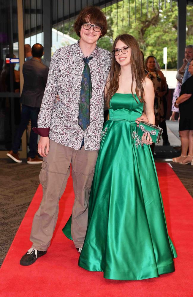 Jordan and Ava at Caloundra State High School formal. Picture: Patrick Woods.