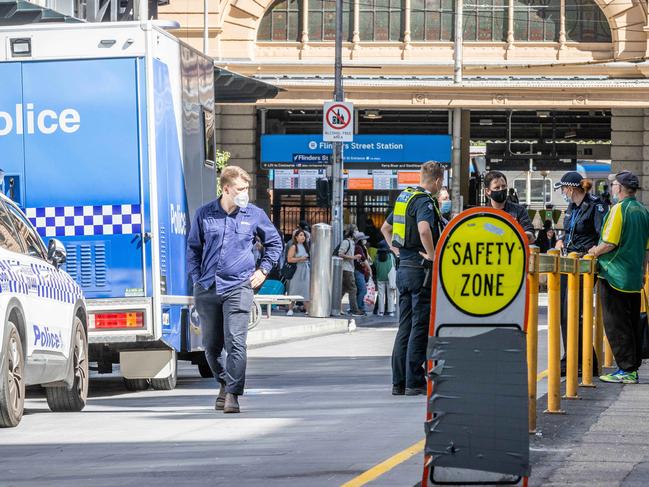 Fewer Melburnians are feeling safe while they are in the CBD – whether they visit in the daytime or at night. Picture: Jake Nowakowski