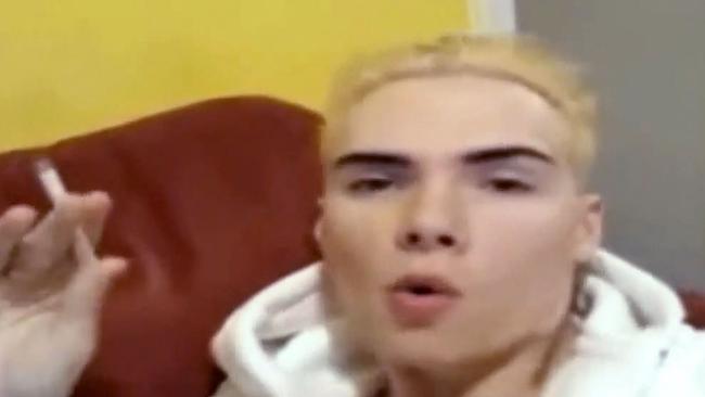 An image from a video uploaded on YouTube of Luka Rocco Magnotta. Picture: AFP/YouTube