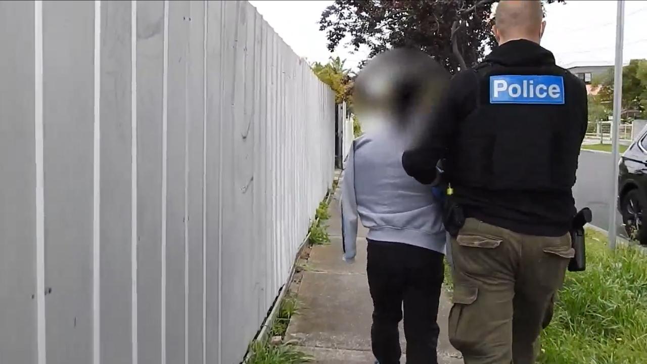 A 31-year-old man was arrested following the raid and charged with trafficking large commercial quantities of drugs. Picture: Victoria Police