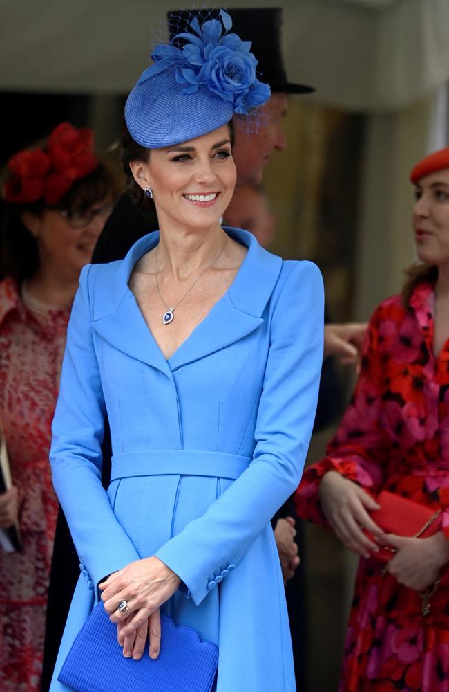 Catherine, Duchess of Cambridge, stuns in blue at the colourful event. Picture: Toby Melville - WPA Pool/Getty Images