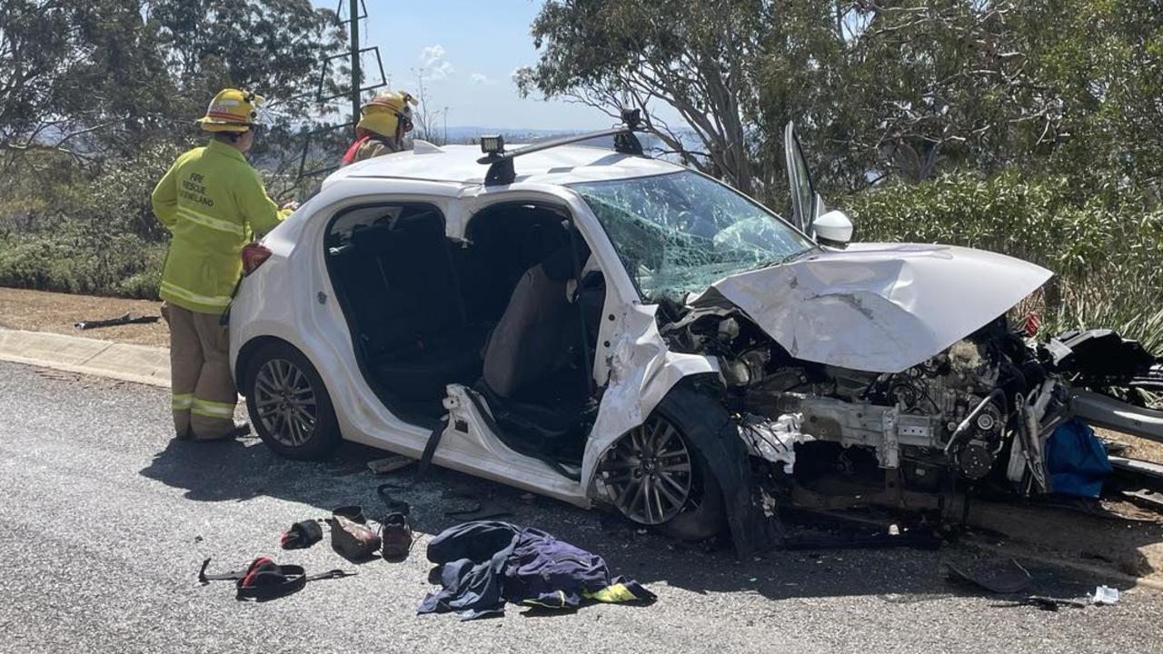 The Queensland Police Service Forensic Crash Unit is investigating a crash that left one person injured after a car collided into a power pole on Greenwattle St, Wilsonton Heights.