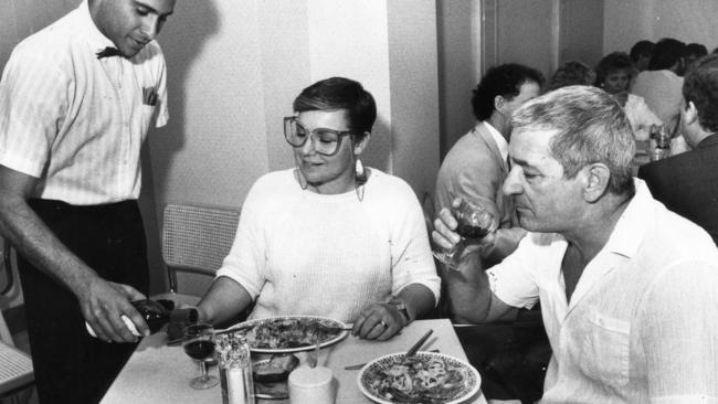 Diners at a restaurant in 1986. Picture: John Guster