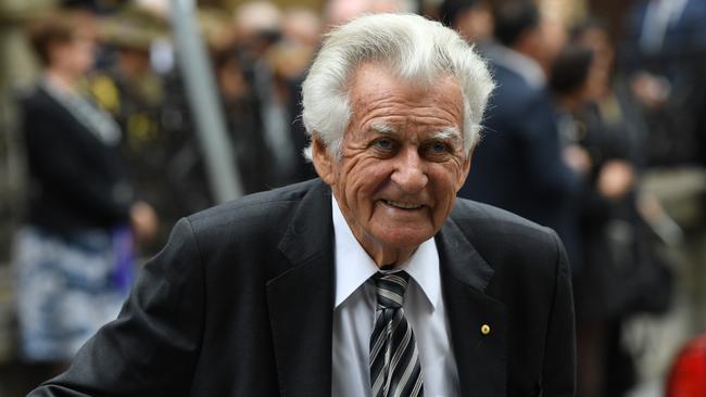 Former prime minister Bob Hawke