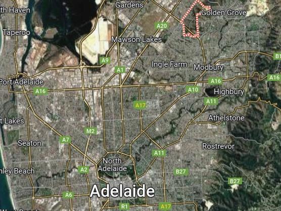 Gulfview Heights in northeast Adelaide. Picture: Google Maps