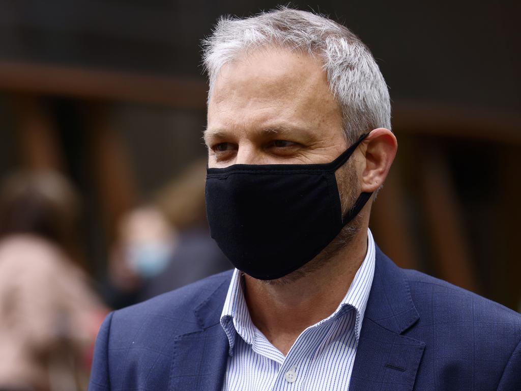 Victoria's Chief Health Officer Brett Sutton is “strongly recommending” face masks outdoors when you cannot socially distance. Picture: NCA NewsWire / Daniel Pockett