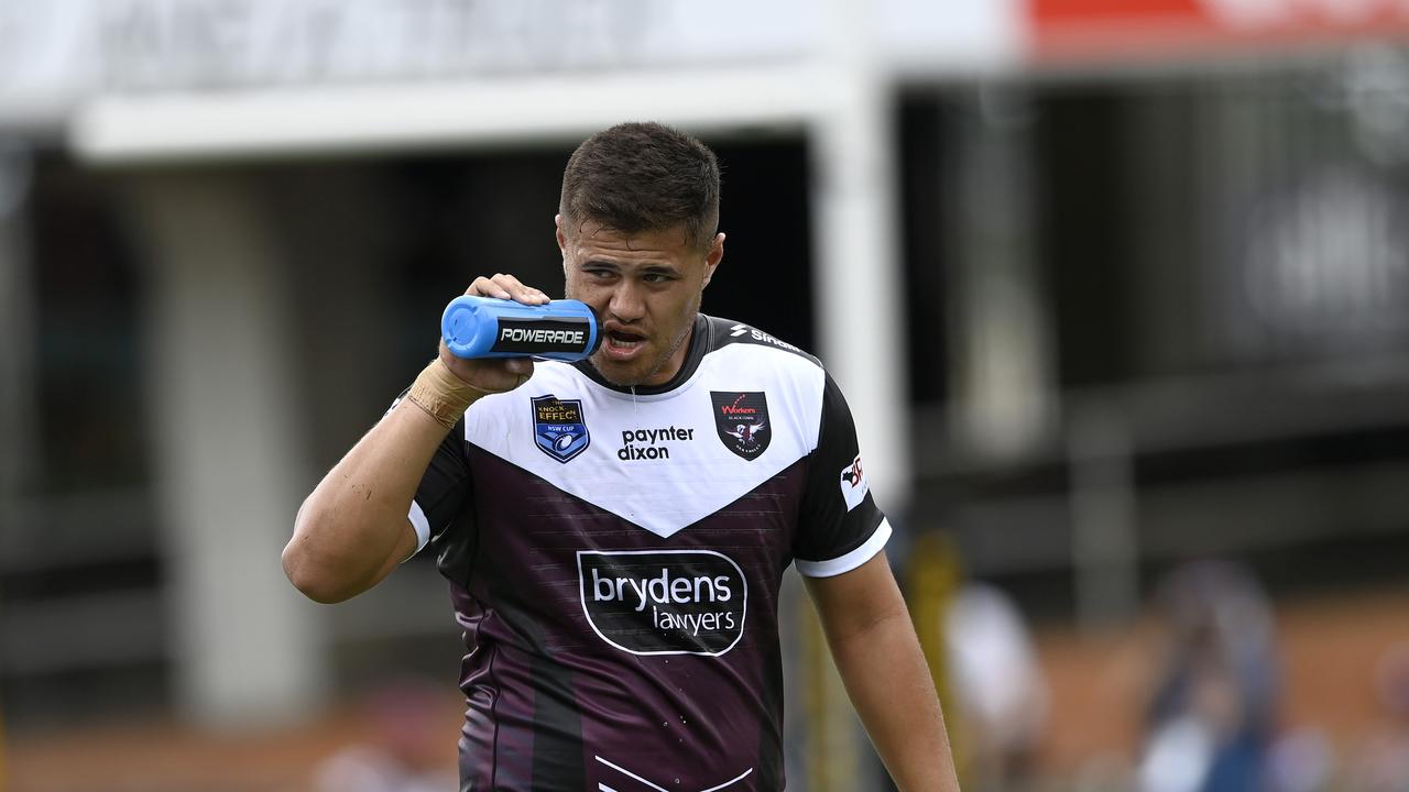 Josh Schuster may have played his last game for the Sea Eagles after the club told him he’s free to look for an opportunity elsewhere. Picture: NRL Images.