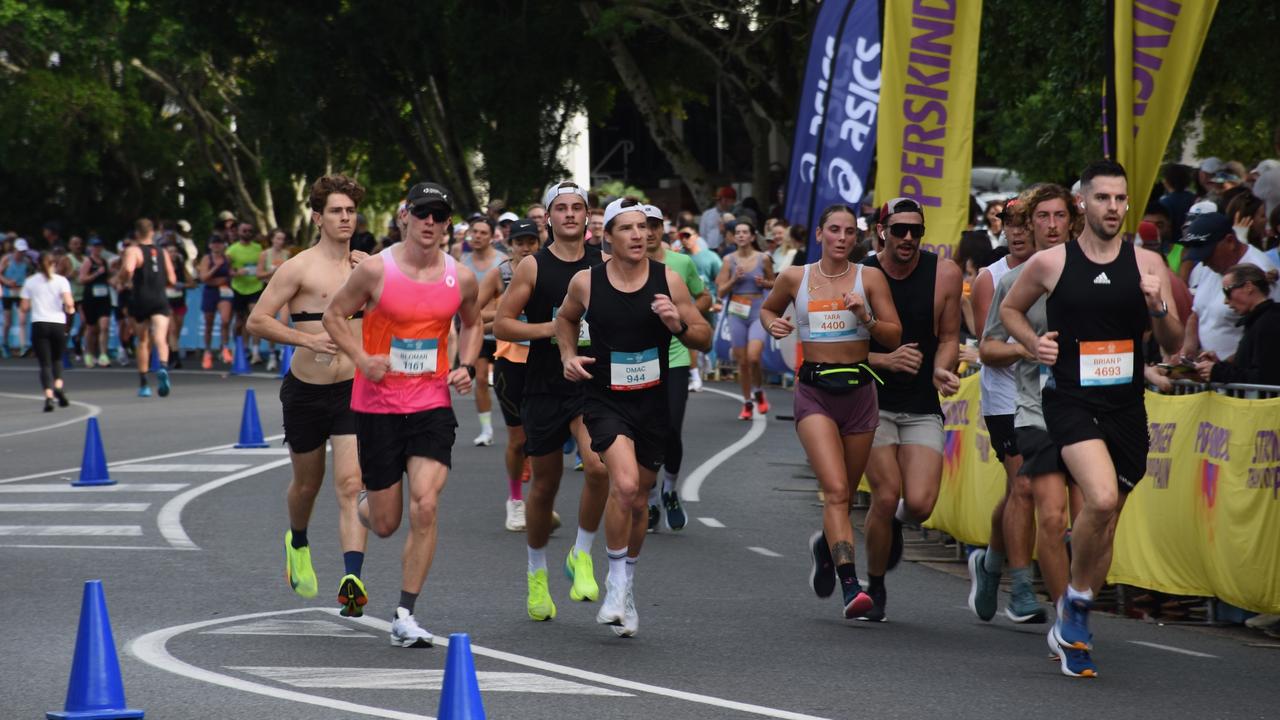 Some of the magic moments and action from the ASICS Runaway Noosa Marathon. Photo: Mark Furler
