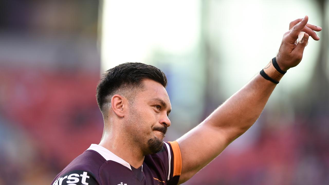 Alex Glenn never gave up, stopping a near certain Newcastle try right before full-time. Picture: Getty Images.