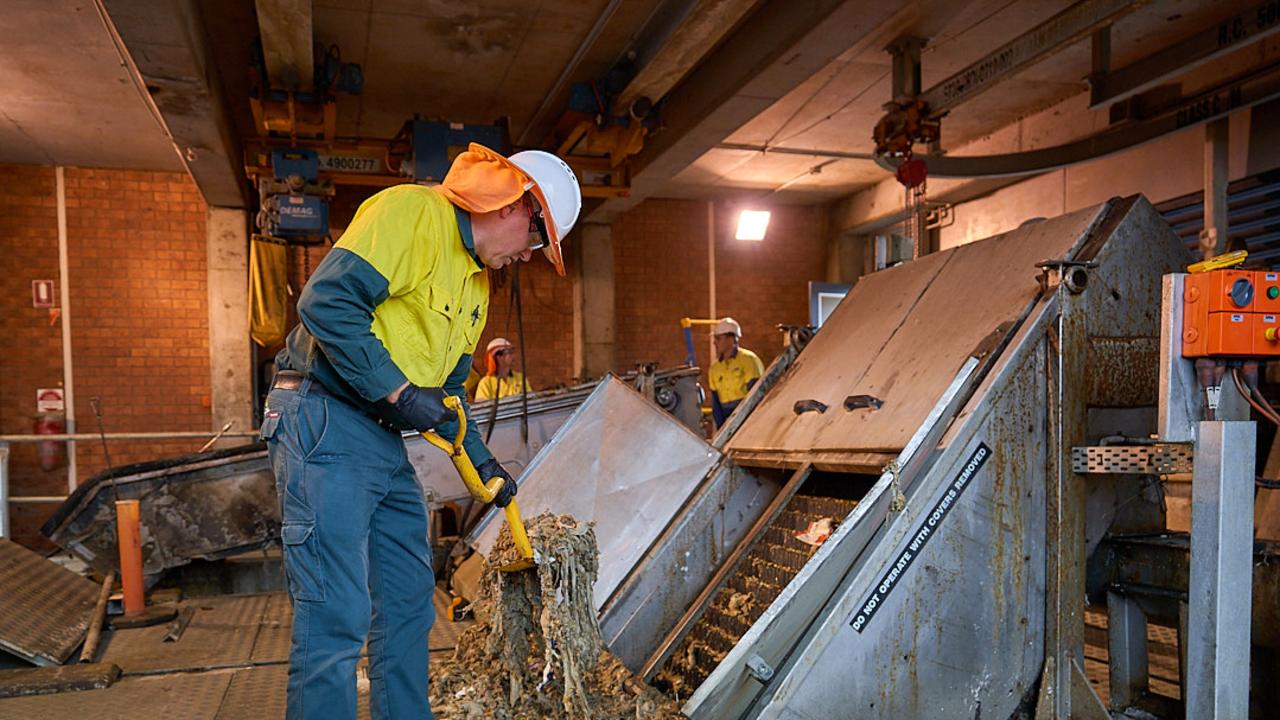 Sewage workers have warned Aussies not to flush anything down the toilet unless it’s toilet paper, or human waste.