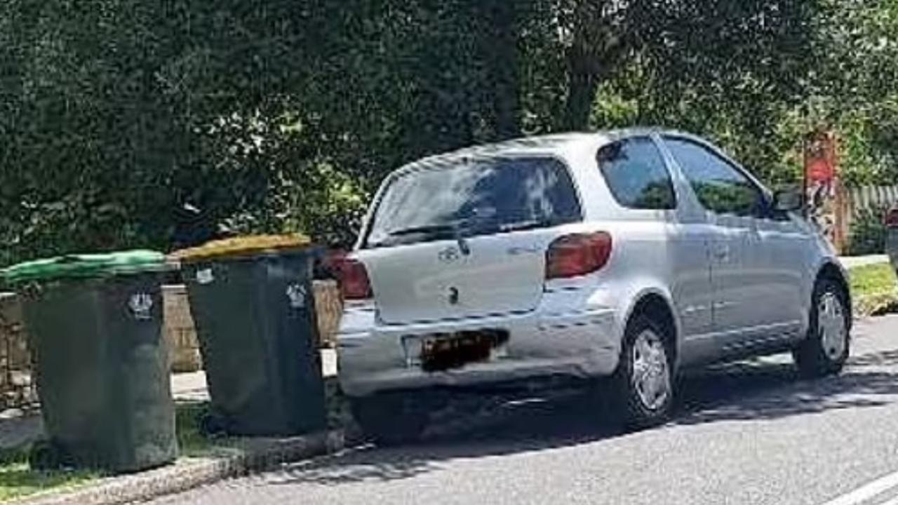 The car was parked too close to the white dividing lines. Picture: Facebook.