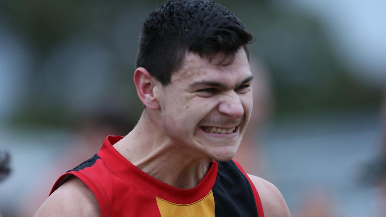 St Joseph's Paddy De Grandi. GFL: St Joseph's v Newtown & Chilwell at Drew Oval. Picture: Alan Barber