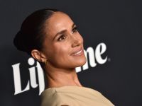 Meghan Markle arrives for Variety's Power of Women event at Mother Wolf in Los Angeles, California, on November 16, 2023. The 2023 honorees include US singer Fantasia Barrino, US singer-songwriter Billie Eilish, English actress Carey Mulligan, US actress Lily Gladstone, British actress Emily Blunt, and Margot Robbieâs LuckyChap. (Photo by LISA O'CONNOR / AFP)