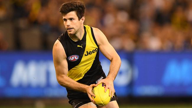 Trent Cotchin at Richmond training. Picture: AAP